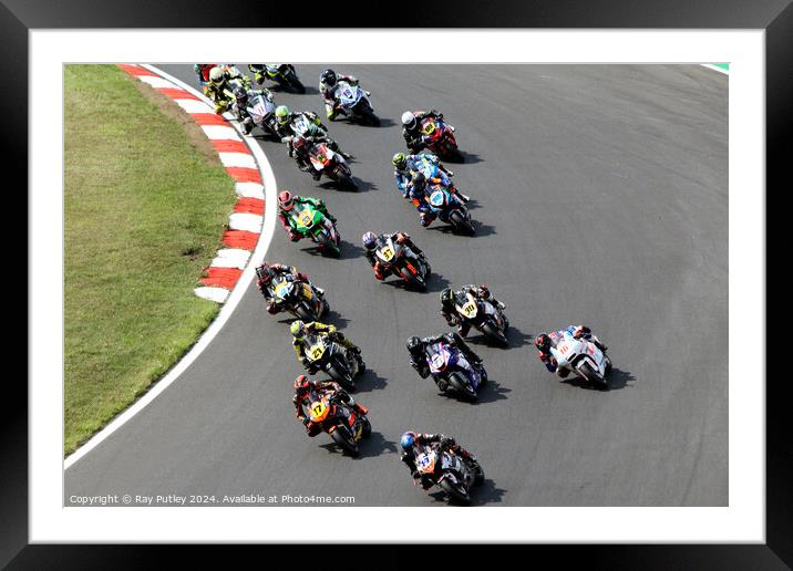 Quattro Group British Supersport & British GP2 - Brands Hatch 2023 Framed Mounted Print by Ray Putley