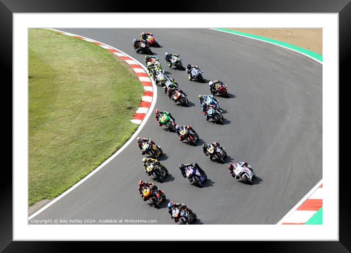 Quattro Group British Supersport & British GP2 - Brands Hatch 2023 Framed Mounted Print by Ray Putley