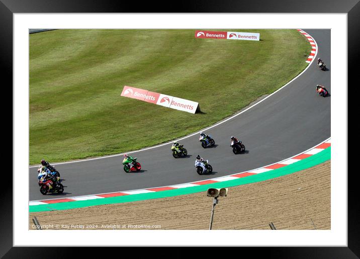 Quattro Group British Supersport & British GP2 - Brands Hatch 2023 Framed Mounted Print by Ray Putley