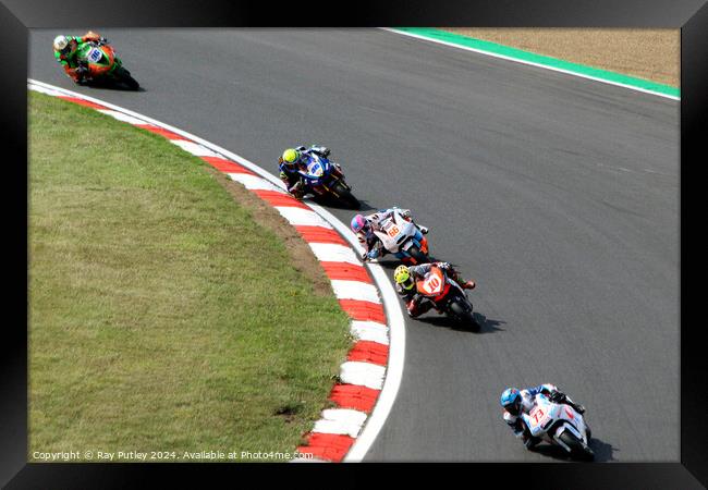 Quattro Group British Supersport & British GP2 - Brands Hatch 2023 Framed Print by Ray Putley