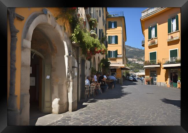 Sorrento Streets Framed Print by Picture Wizard