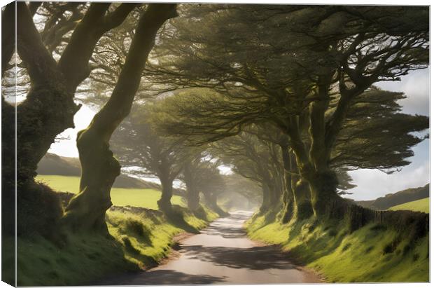 Avenue of Beech Trees Canvas Print by Picture Wizard