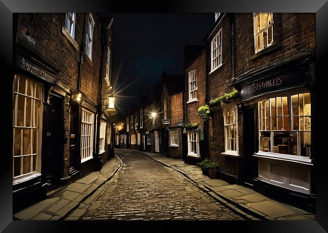 York Streets Framed Print by Picture Wizard