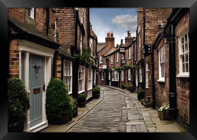 Cobbled York Streets Framed Print by Picture Wizard