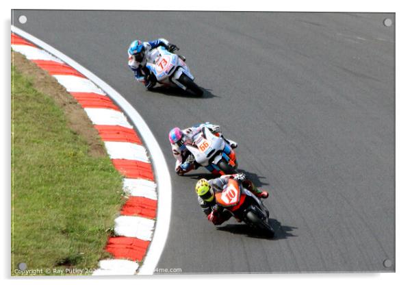 Quattro Group British Supersport & British GP2 - Brands Hatch 2023 Acrylic by Ray Putley