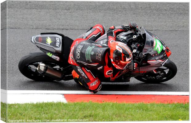 HEL Performance British Supersport Championship with Motocourse- Brands Hatch 2023 Canvas Print by Ray Putley