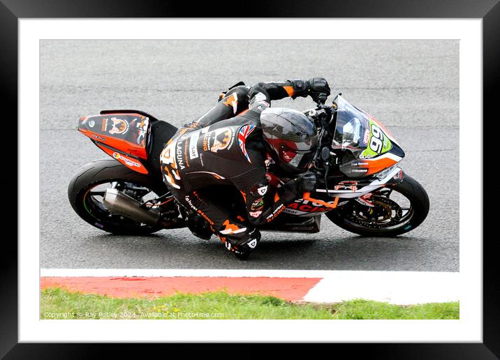 HEL Performance British Supersport Championship with Motocourse- Brands Hatch 2023 Framed Mounted Print by Ray Putley