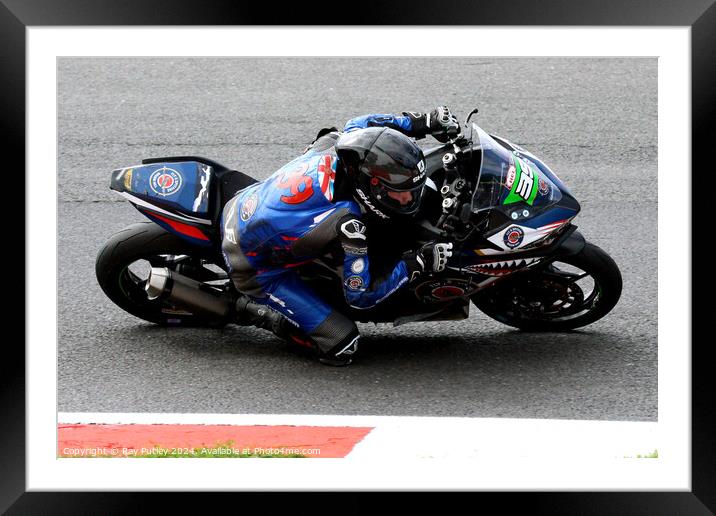 HEL Performance British Supersport Championship with Motocourse- Brands Hatch 2023 Framed Mounted Print by Ray Putley