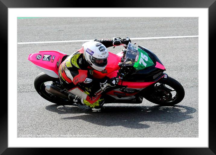 HEL Performance British Supersport Championship with Motocourse- Brands Hatch 2023 Framed Mounted Print by Ray Putley