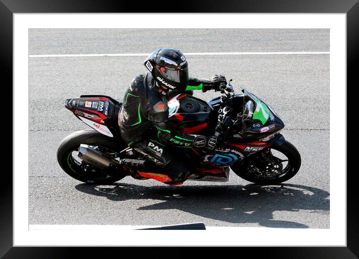 HEL Performance British Supersport Championship with Motocourse- Brands Hatch 2023 Framed Mounted Print by Ray Putley