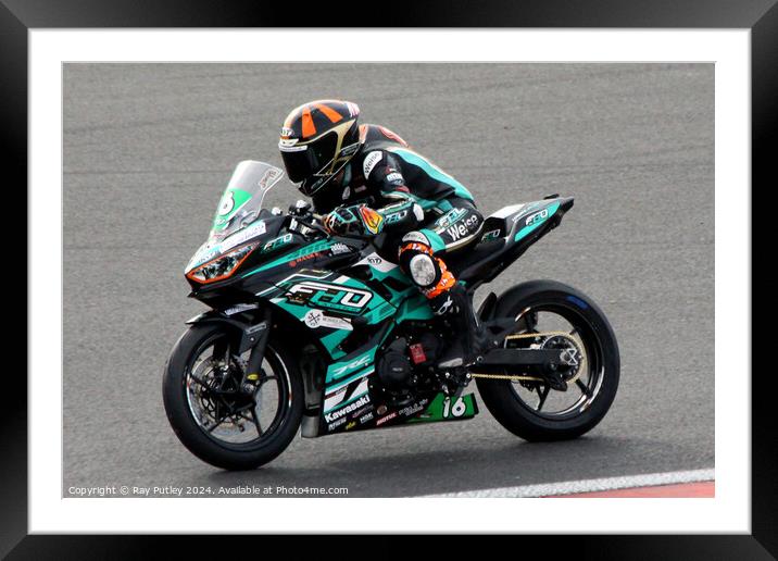 HEL Performance British Supersport Championship with Motocourse- Brands Hatch 2023 Framed Mounted Print by Ray Putley