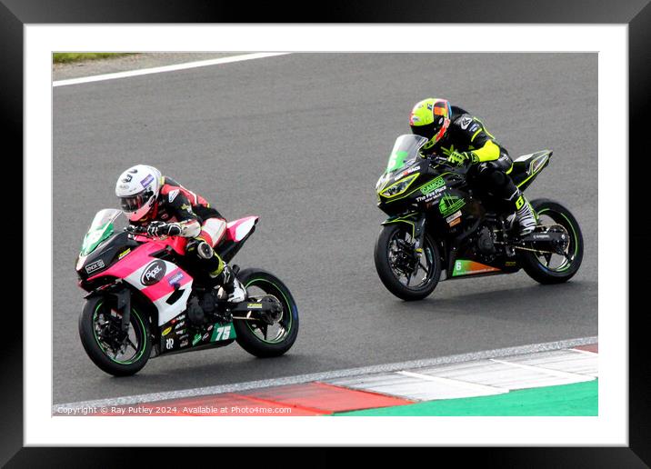 HEL Performance British Supersport Championship with Motocourse- Brands Hatch 2023 Framed Mounted Print by Ray Putley