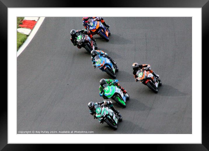 HEL Performance British Supersport Championship wi Framed Mounted Print by Ray Putley