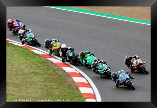 HEL Performance British Supersport Championship with Motocourse- Brands Hatch 2023 Framed Print by Ray Putley