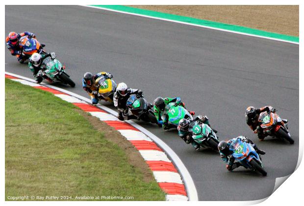 HEL Performance British Supersport Championship with Motocourse- Brands Hatch 2023 Print by Ray Putley