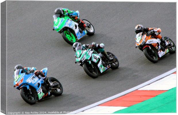 HEL Performance British Supersport Championship with Motocourse- Brands Hatch 2023 Canvas Print by Ray Putley