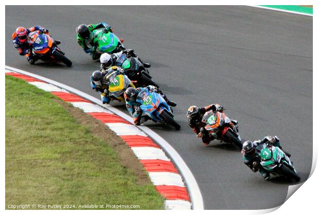 HEL Performance British Supersport Championship with Motocourse- Brands Hatch 2023 Print by Ray Putley