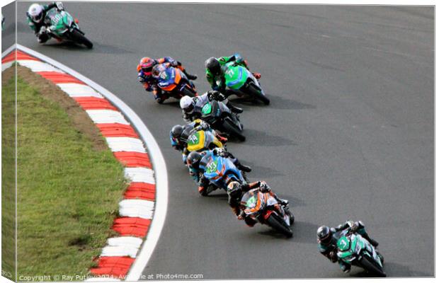 HEL Performance British Supersport Championship with Motocourse- Brands Hatch 2023 Canvas Print by Ray Putley