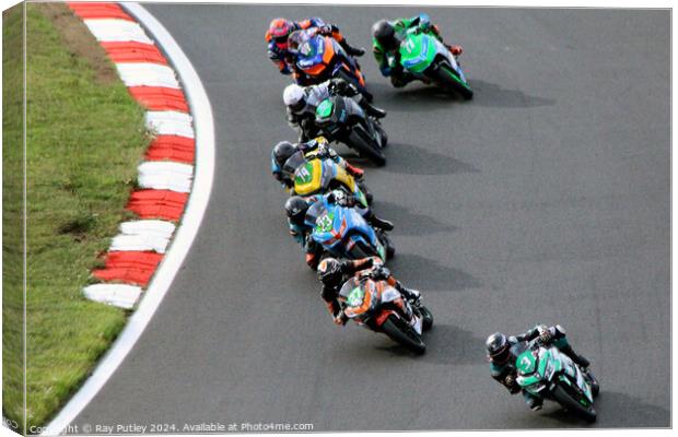 HEL Performance British Supersport Championship with Motocourse- Brands Hatch 2023 Canvas Print by Ray Putley