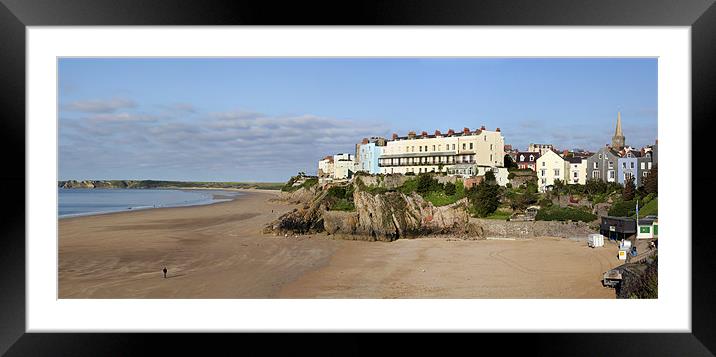 Tenby south Wales Framed Mounted Print by Tony Bates