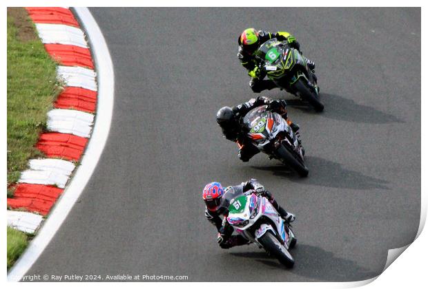 HEL Performance British Supersport Championship with Motocourse- Brands Hatch 2023 Print by Ray Putley