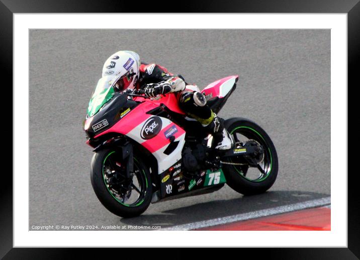 HEL Performance British Supersport Championship with Motocourse- Brands Hatch 2023 Framed Mounted Print by Ray Putley