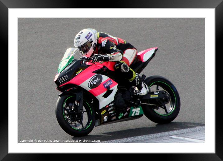 HEL Performance British Supersport Championship with Motocourse- Brands Hatch 2023 Framed Mounted Print by Ray Putley