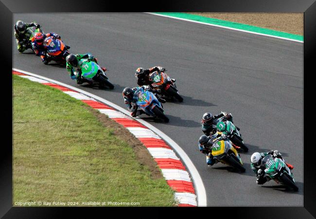 HEL Performance British Supersport Championship with Motocourse- Brands Hatch 2023 Framed Print by Ray Putley