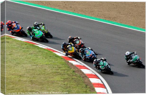 HEL Performance British Supersport Championship with Motocourse- Brands Hatch 2023 Canvas Print by Ray Putley