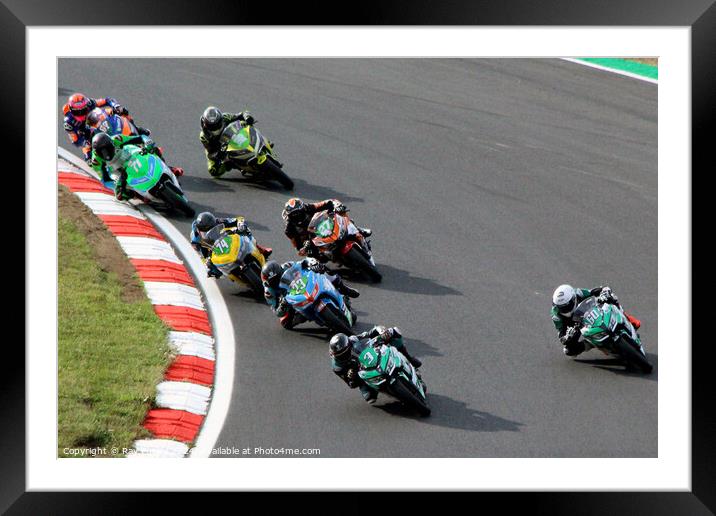 HEL Performance British Supersport Championship with Motocourse- Brands Hatch 2023 Framed Mounted Print by Ray Putley