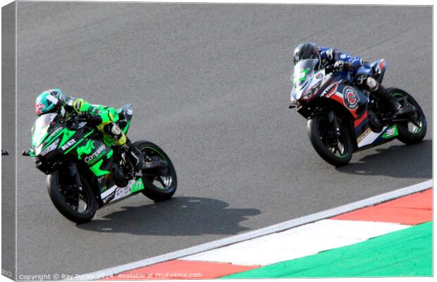 HEL Performance British Supersport Championship with Motocourse- Brands Hatch 2023 Canvas Print by Ray Putley