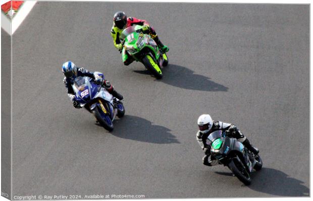 HEL Performance British Supersport Championship with Motocourse- Brands Hatch 2023 Canvas Print by Ray Putley