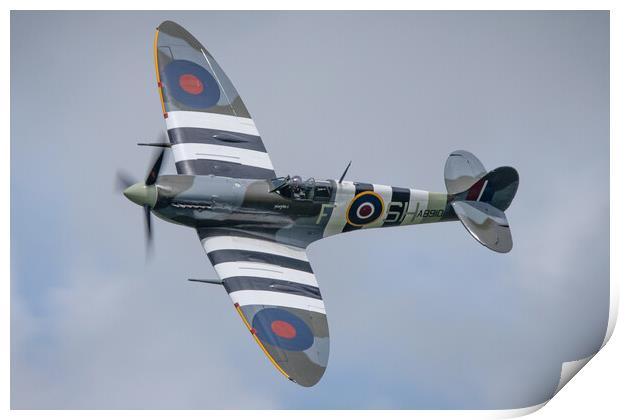 Supermarine Spitfire AB910 Print by J Biggadike