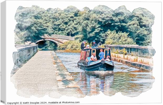 Bridge 108, Lancaster Canal Canvas Print by Keith Douglas