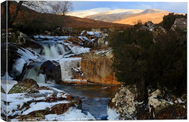 River Coupall, Rannoch Moor, Highland, Scotland, UK Canvas Print by Geraint Tellem ARPS