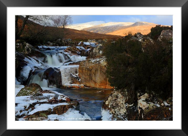 River Coupall, Rannoch Moor, Highland, Scotland, UK Framed Mounted Print by Geraint Tellem ARPS