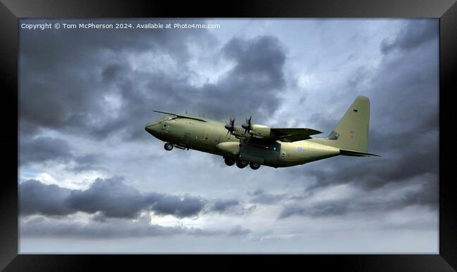 Lockheed C-130 Hercules Framed Print by Tom McPherson