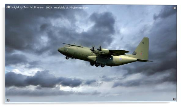 Lockheed C-130 Hercules Acrylic by Tom McPherson