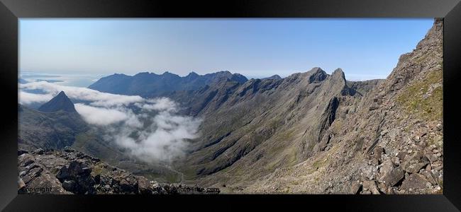 Skye Cuillins Framed Print by Nicholas Brown