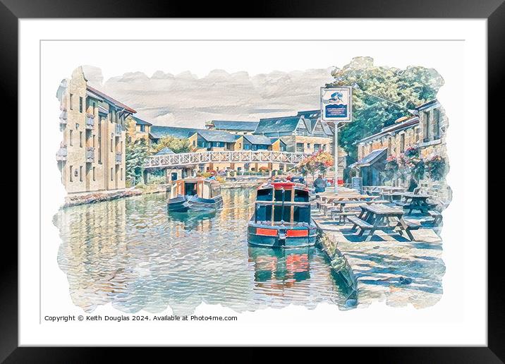 Lancaster Canal  - The Waterwitch Framed Mounted Print by Keith Douglas