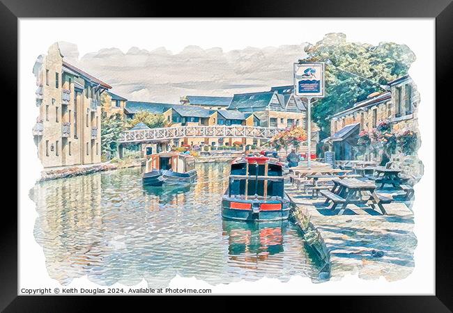 Lancaster Canal  - The Waterwitch Framed Print by Keith Douglas