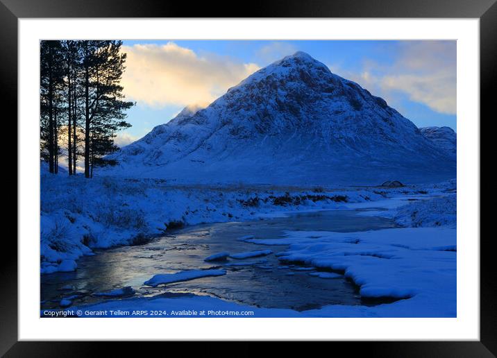 Buachaille Etive Mor and River Etive, Highland Scotland  Framed Mounted Print by Geraint Tellem ARPS