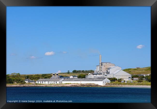 Port Ellen Distillery and Maltings Framed Print by Kasia Design