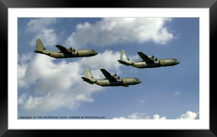 Hercules Final Flypast RAF Lossiemouth Framed Mounted Print by Tom McPherson