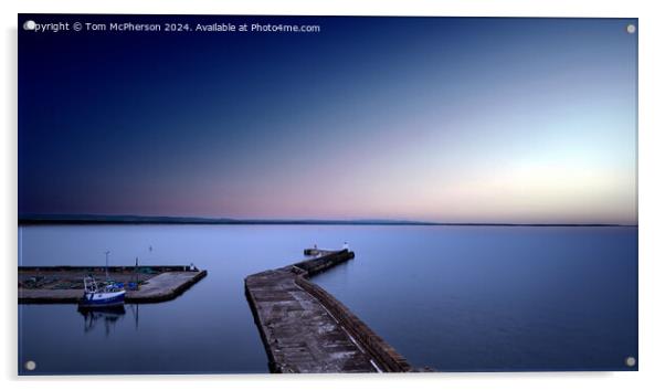 Burghead Seascape Acrylic by Tom McPherson