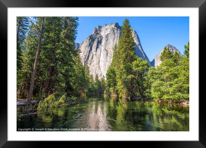 Yosemite Valley Monolith Framed Mounted Print by Joseph S Giacalone