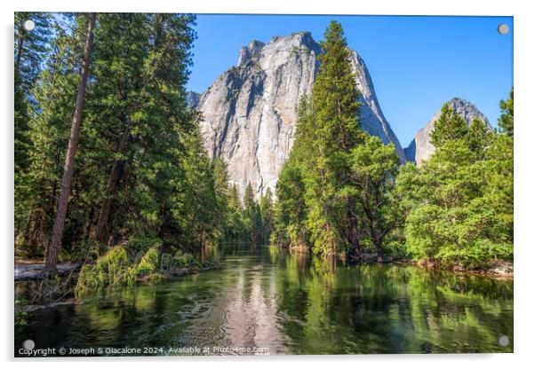 Yosemite Valley Monolith Acrylic by Joseph S Giacalone