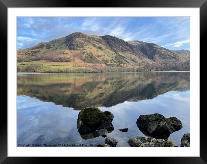 Buttermere Lake District  Framed Mounted Print by David Thompson
