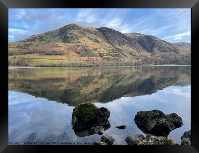 Buttermere Lake District  Framed Print by David Thompson
