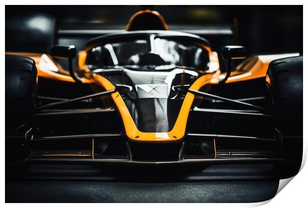 Frontal close up of a high end racing car. Print by Michael Piepgras
